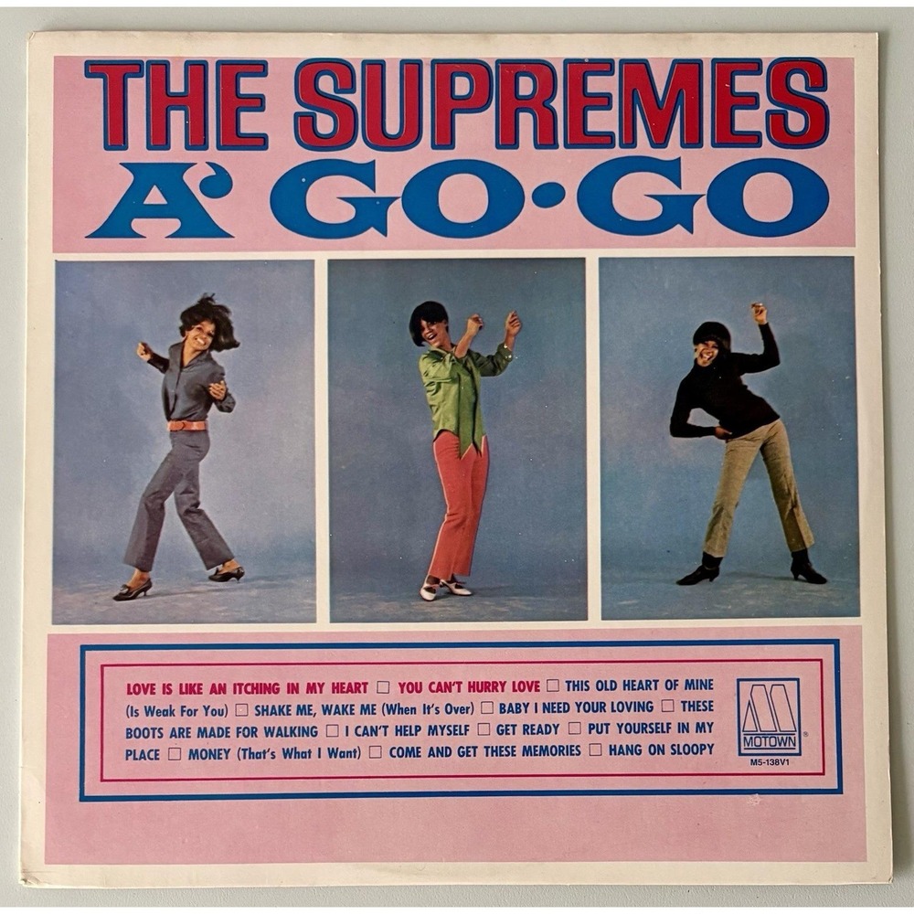 The Supremes - A' Go Go - Vinyl LP Motown 1981 Reissue w/ Inner Sleeve Cleaned